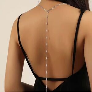 Long Pearl Tassel Back Drop Chain Pearl for Women